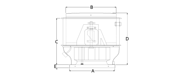 Dimensional Drawing for the TXBRHUL Model