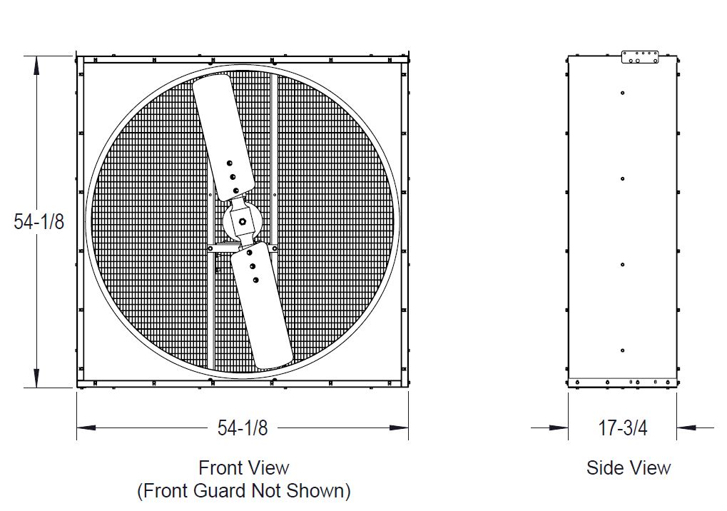 Dimensional Drawing for the ACF Model