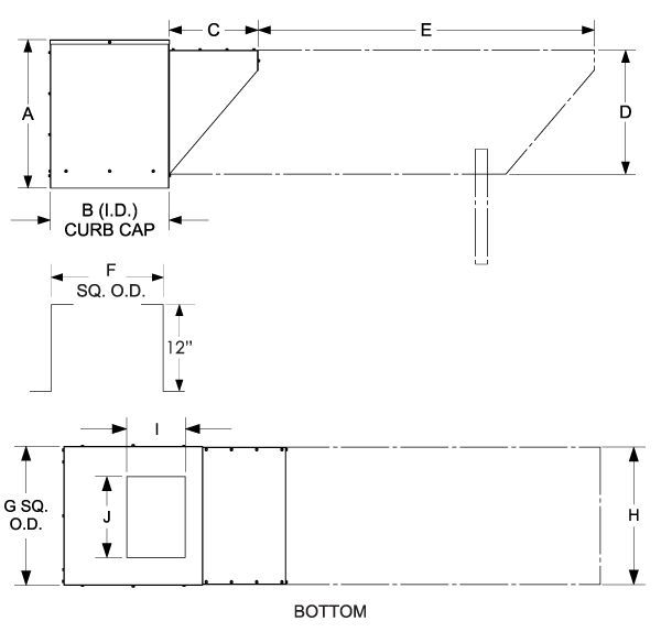 Dimensional Drawing for the KSFV Model with Intake Extension