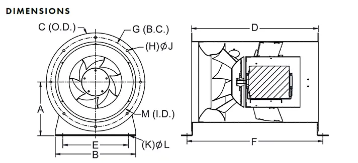 Dimensional drawing for the SMXD models.